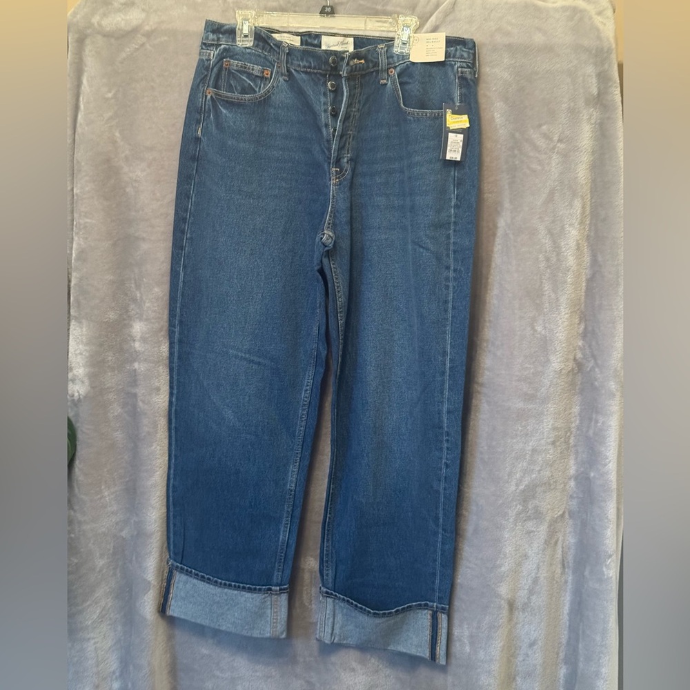Universal Thread 90s Baggy Jeans | Size 12R | Vintage Mid-Rise Cuffed Denim